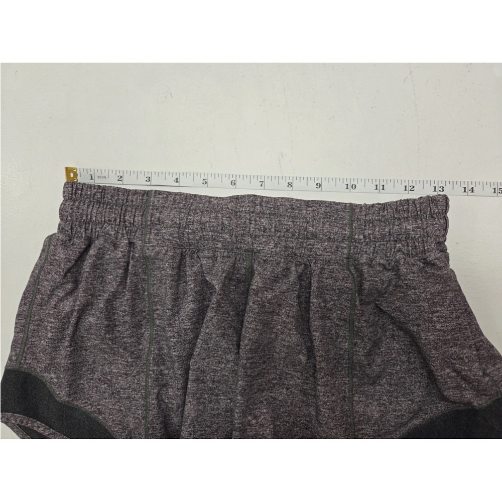 Lululemon Hotty Hot Short II 2.5" Heather Lux Multi Black Gray Reflect Size 8 - Picture 7 of 9